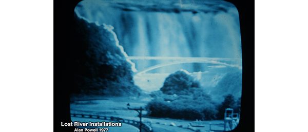 Lost River Installation: Artpark, Lewiston NY by Alan Powell, 1977