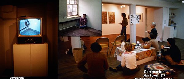 Communion by Alan Powell 1977. 24 hr surveillance project of Alan Powell trying to stand still