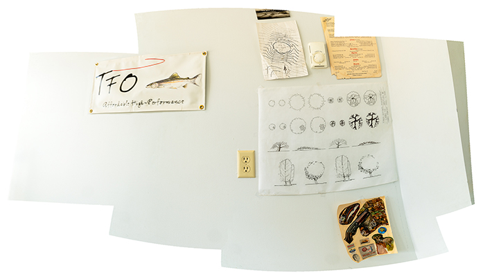 "Fly Fisherman Wall Notes" 16"X 20" archival inkjet print